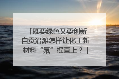 既要绿色又要创新 自贡沿滩怎样让化工新材料“氟”摇直上？｜美好生活有“盐”味
