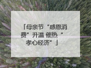 母亲节“感恩消费”升温 催热“孝心经济”