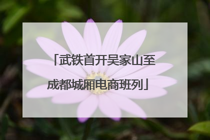 武铁首开吴家山至成都城厢电商班列