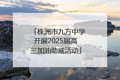 株洲市九方中学开展2025届高三加油助威活动