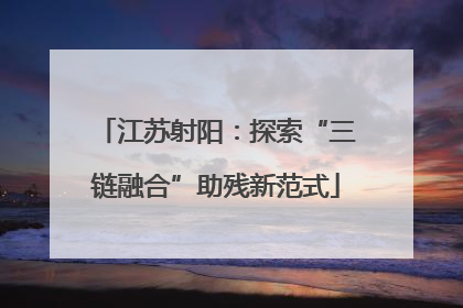 江苏射阳：探索“三链融合”助残新范式