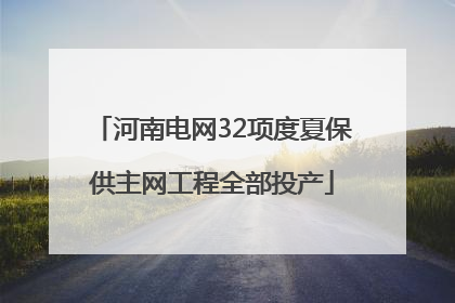 河南电网32项度夏保供主网工程全部投产