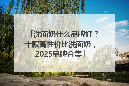 洗面奶什么品牌好？十款高性价比洗面奶，2025品牌合集