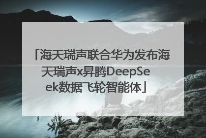 海天瑞声联合华为发布海天瑞声x昇腾DeepSeek数据飞轮智能体