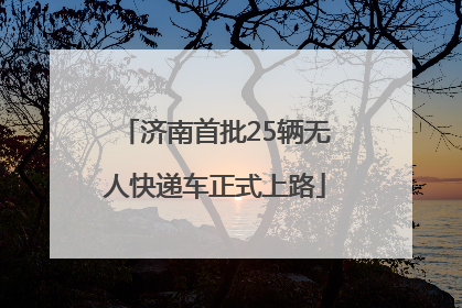 济南首批25辆无人快递车正式上路