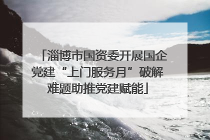 淄博市国资委开展国企党建“上门服务月”破解难题助推党建赋能