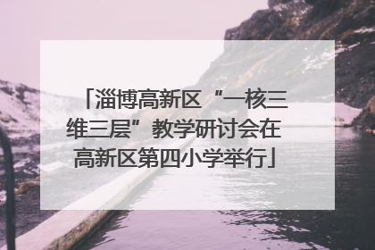 淄博高新区“一核三维三层”教学研讨会在高新区第四小学举行
