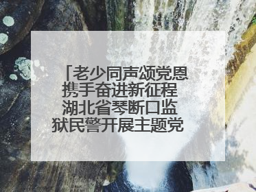老少同声颂党恩 携手奋进新征程 湖北省琴断口监狱民警开展主题党日活动