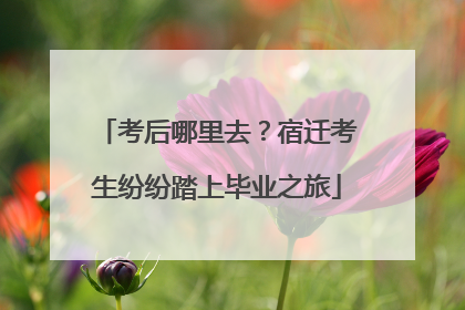 考后哪里去？宿迁考生纷纷踏上毕业之旅