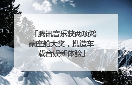 腾讯音乐获两项鸿蒙座舱大奖，携造车载音娱新体验