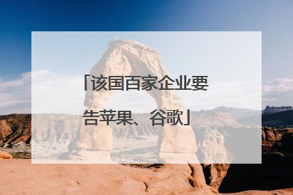 该国百家企业要告苹果、谷歌