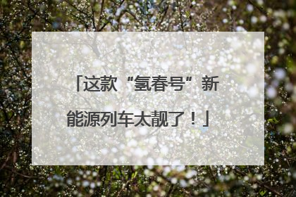 这款“氢春号”新能源列车太靓了！