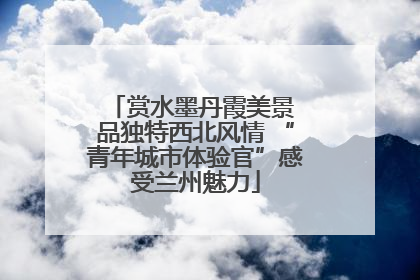 赏水墨丹霞美景 品独特西北风情 “青年城市体验官”感受兰州魅力