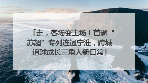 走，客场变主场！首趟“苏超”专列连通宁淮，跨城追球成长三角人新日常