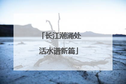 长江潮涌处 活水谱新篇
