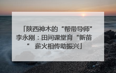 陕西神木的“帮带导师”李永刚：田间课堂育“新苗” 薪火相传助振兴