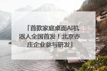 首款家庭桌面AI机器人全国首发！北京亦庄企业参与研发