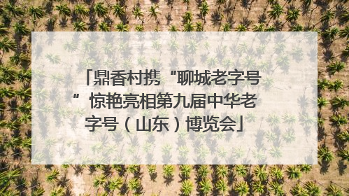 鼎香村携“聊城老字号”惊艳亮相第九届中华老字号（山东）博览会