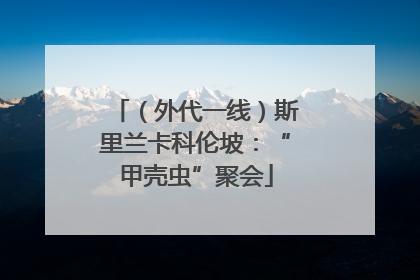 （外代一线）斯里兰卡科伦坡：“甲壳虫”聚会