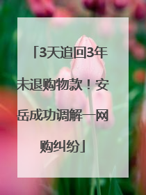 3天追回3年未退购物款！安岳成功调解一网购纠纷