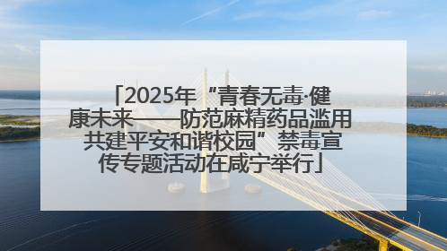 2025年“青春无毒·健康未来——防范麻精药品滥用 共建平安和谐校园”禁毒宣传专题活动在咸宁举行