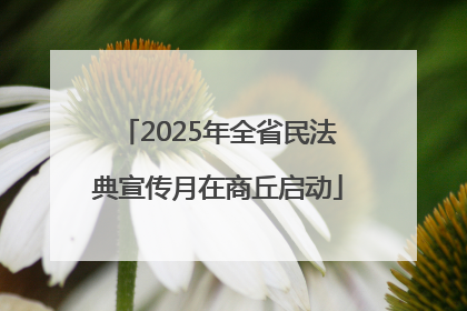 2025年全省民法典宣传月在商丘启动