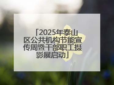2025年泰山区公共机构节能宣传周暨干部职工摄影展启动