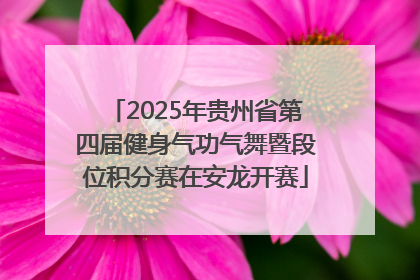 2025年贵州省第四届健身气功气舞暨段位积分赛在安龙开赛