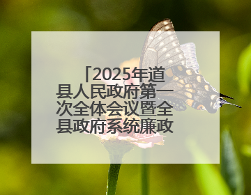 2025年道县人民政府第一次全体会议暨全县政府系统廉政工作会议召开