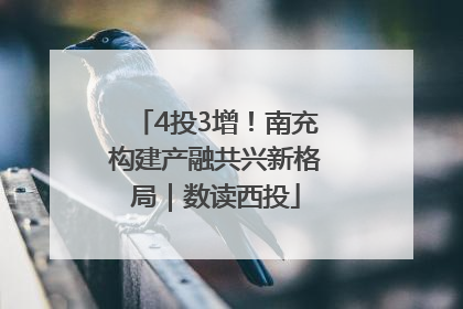 4投3增！南充构建产融共兴新格局｜数读西投